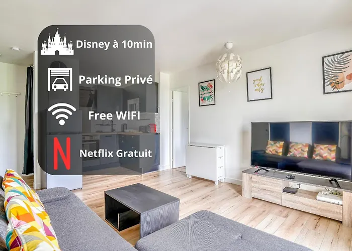 Le Convertible - Proche Disney - Parking Prive